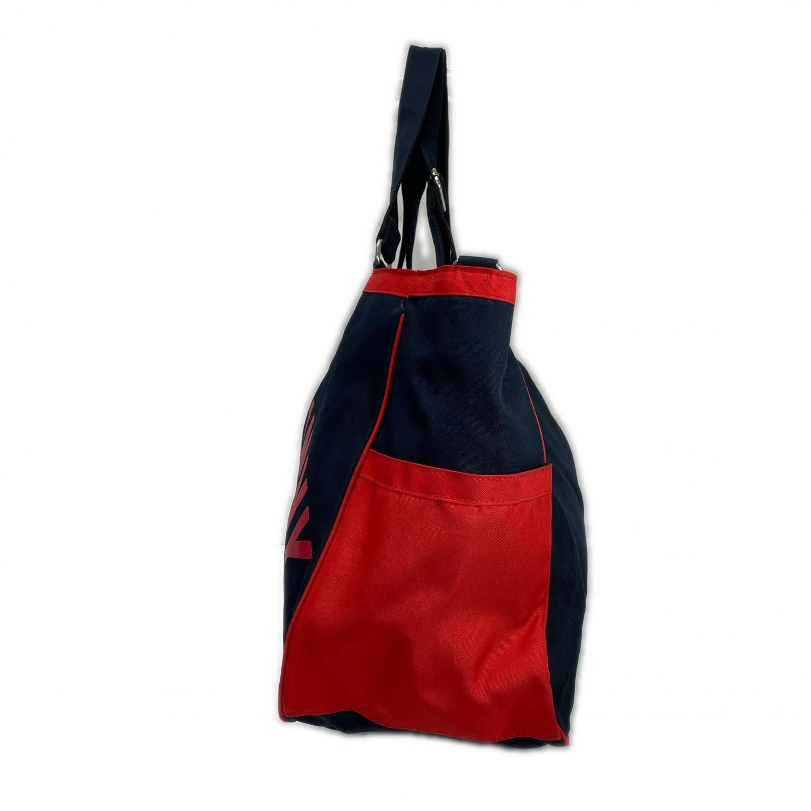 中古 ジャックバニー Jack Bunny!! トート型ボストンバッグ 紺×赤