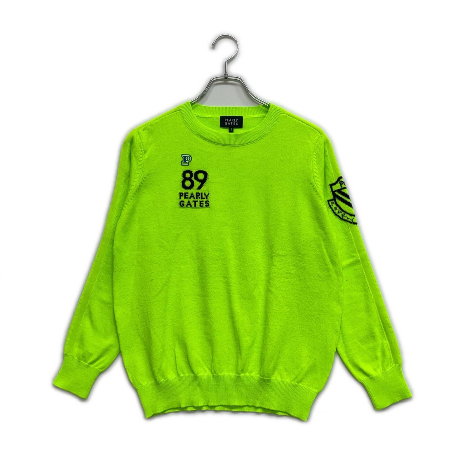 中古 レディース パーリーゲイツ PEARLY GATES セーター 1(M) 黄緑