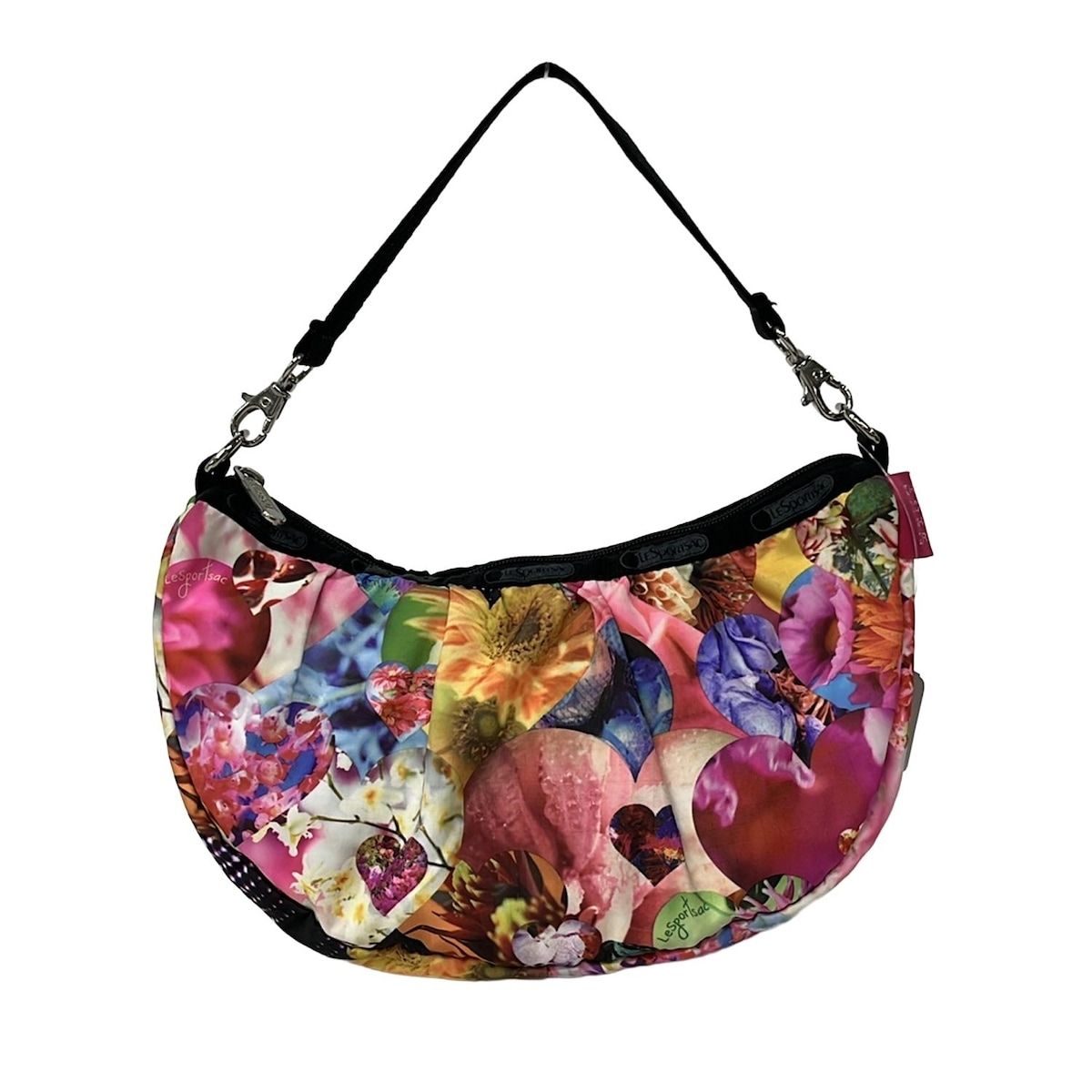 LESPORTSAC(レスポートサック) ハンドバッグ - ピンク×イエロー×マルチ