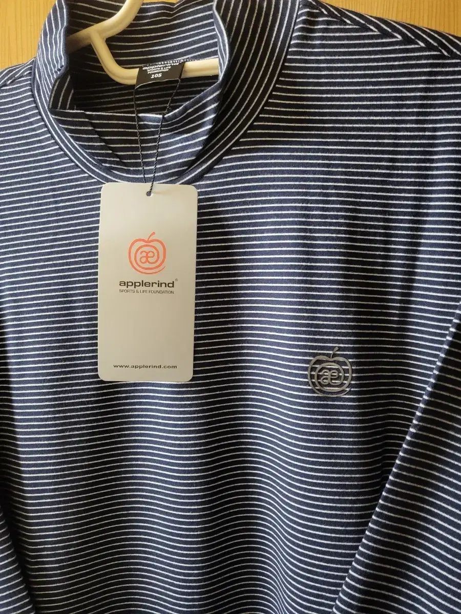 アップル ストライプ 長袖 Tシャツ 105