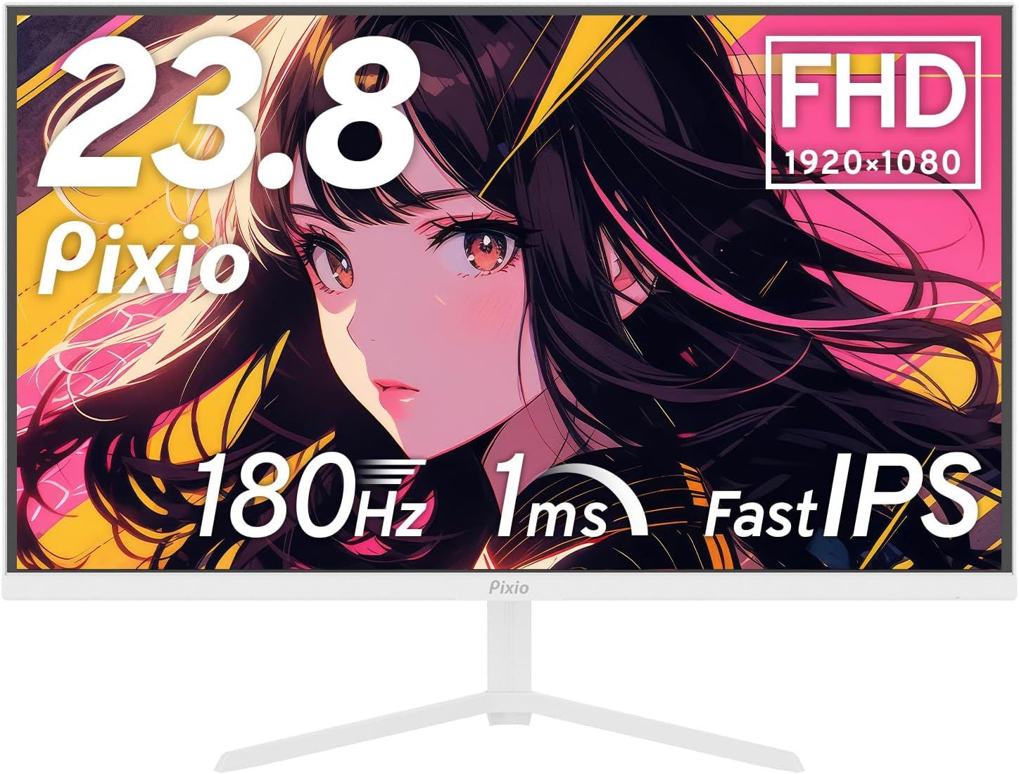 Pixio PX 248 Prime Plus White ゲーミングモニター 23 8インチ ホワイト