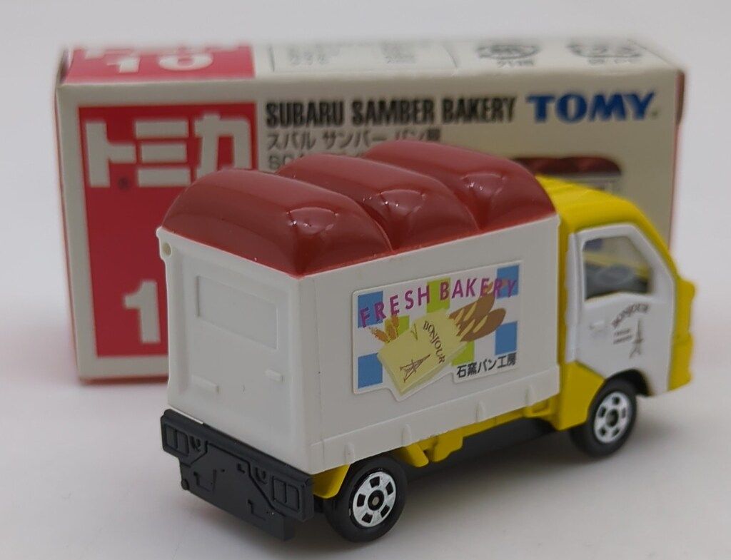 トミー トミカ赤箱中国製 スバル サンバー パン屋 10 - メルカリ