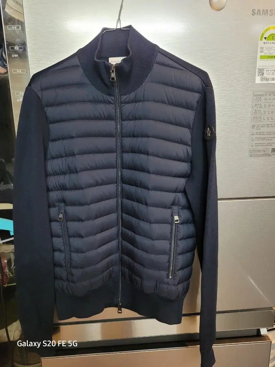 MONCLER モンクレール ネイビー ダウン ニット カーディガン - メルカリ