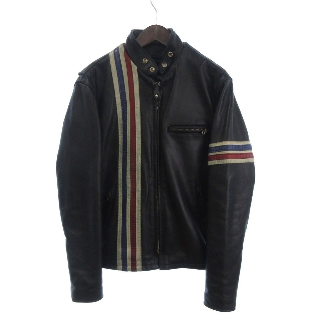 MEN'S MELROSE メンズメルローズ 秋冬 山羊革 ゴート レザー シングル