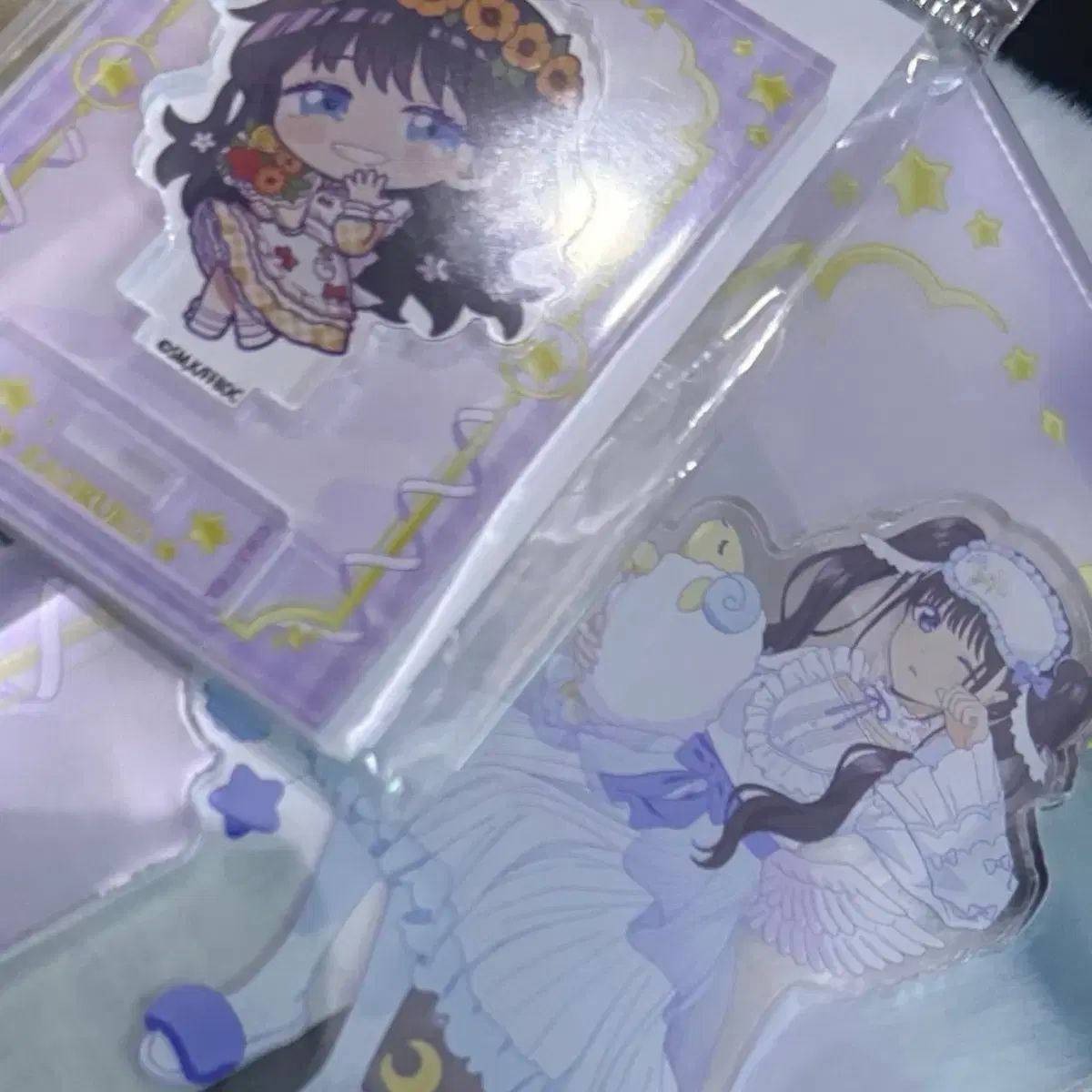 香ばしい 花は 凛々しく ピンだ ワグリ アクリル 2 犬