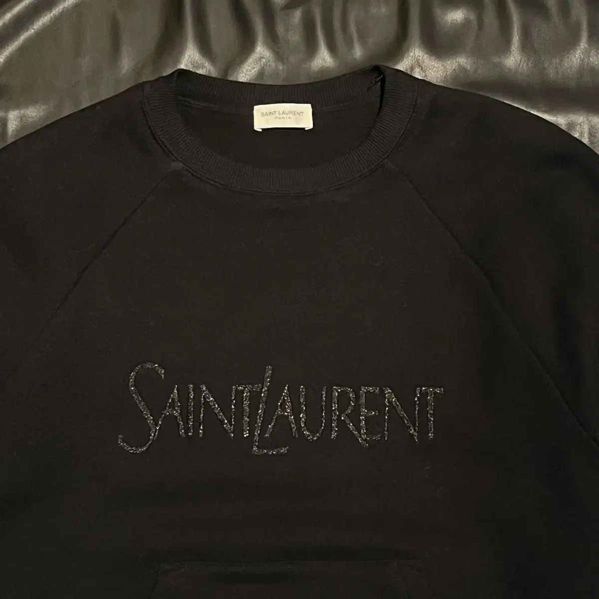 Saint Laurent サンローラン ロゴ スウェット ブラック - メルカリ