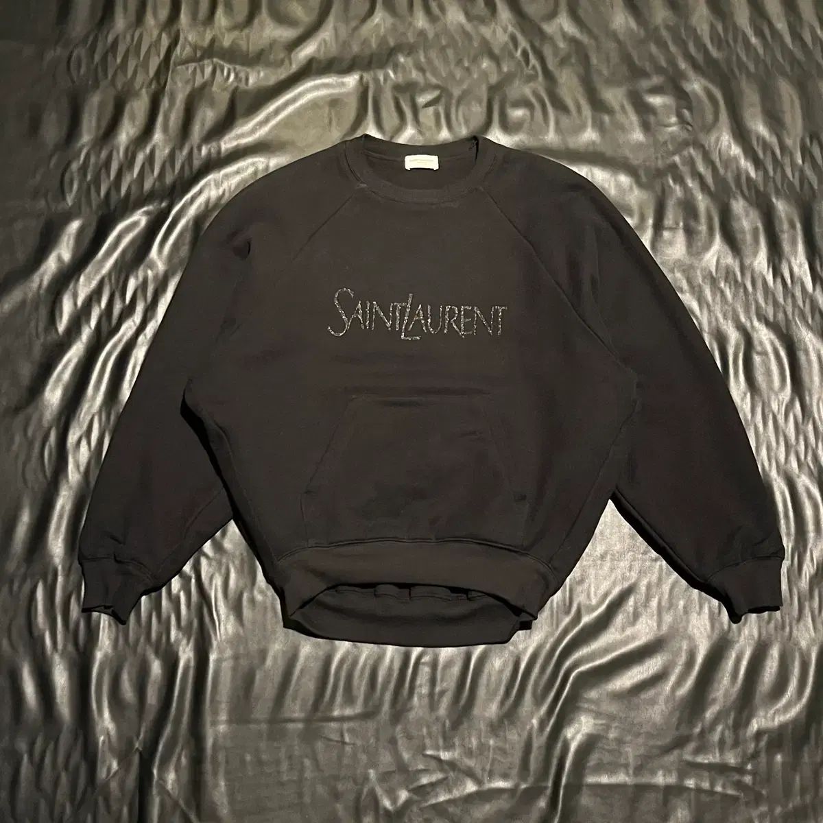 Saint Laurent サンローラン ロゴ スウェット ブラック - メルカリ