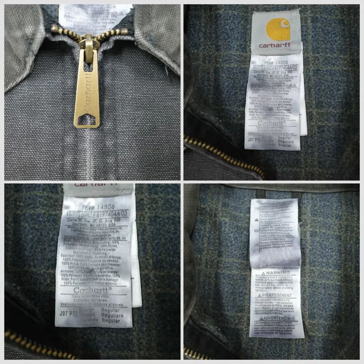 Carharttカーハートデトロイトジャケット J97 PTL carhartt DETROIT JACKET (ペトロール) カーハート デトロイト
