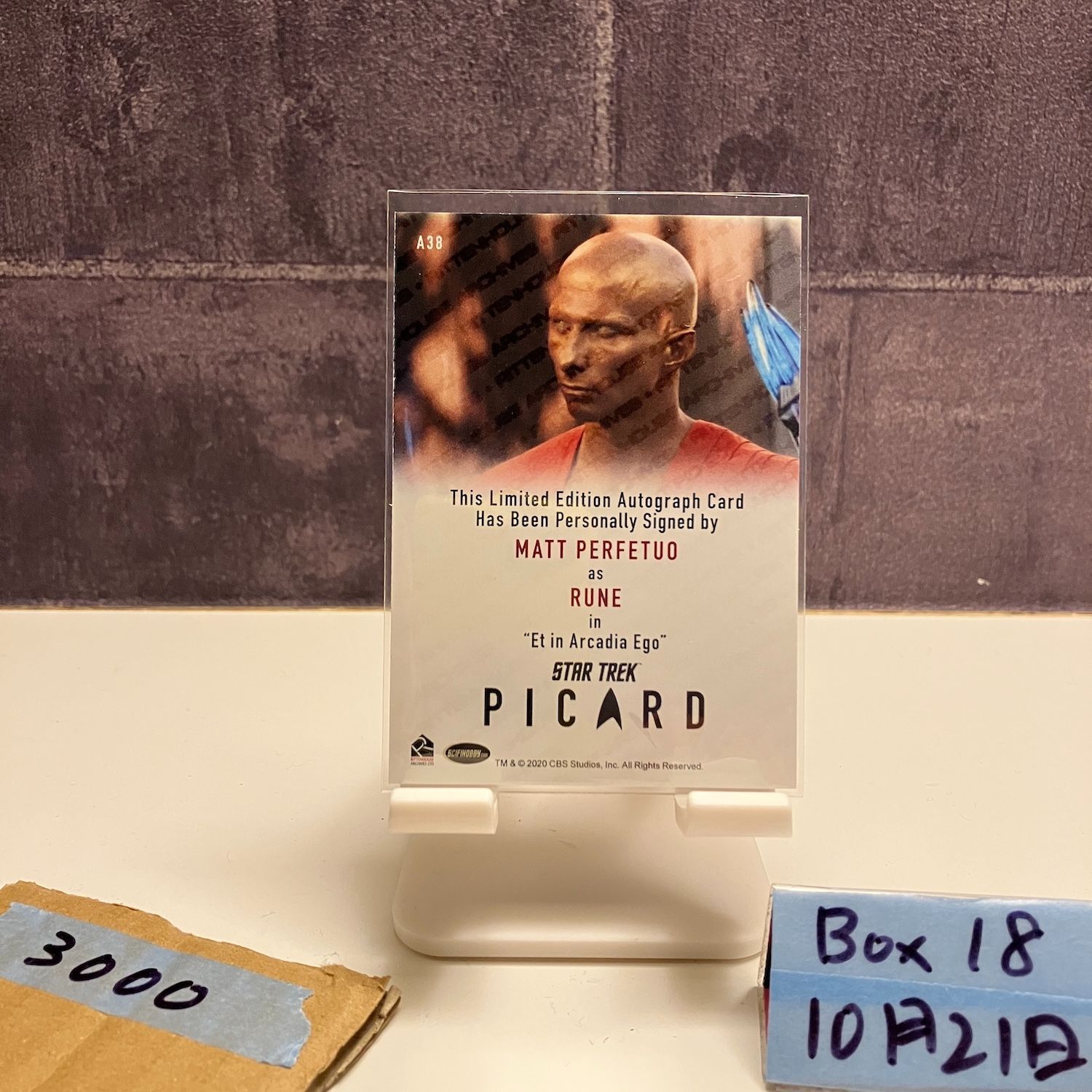 2020 Rittenhouse Archives Matt Perfetuuo as Rune 直筆サインカード