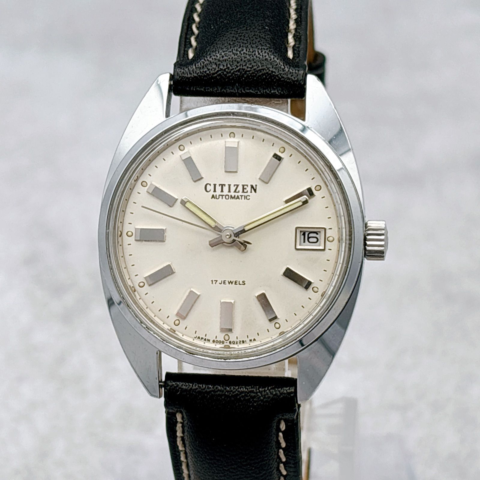 CITIZEN シチズン 自動巻 17石 62-8531 6000系 メンズ 腕時計 デイト ヴィンテージ 稼働品 106