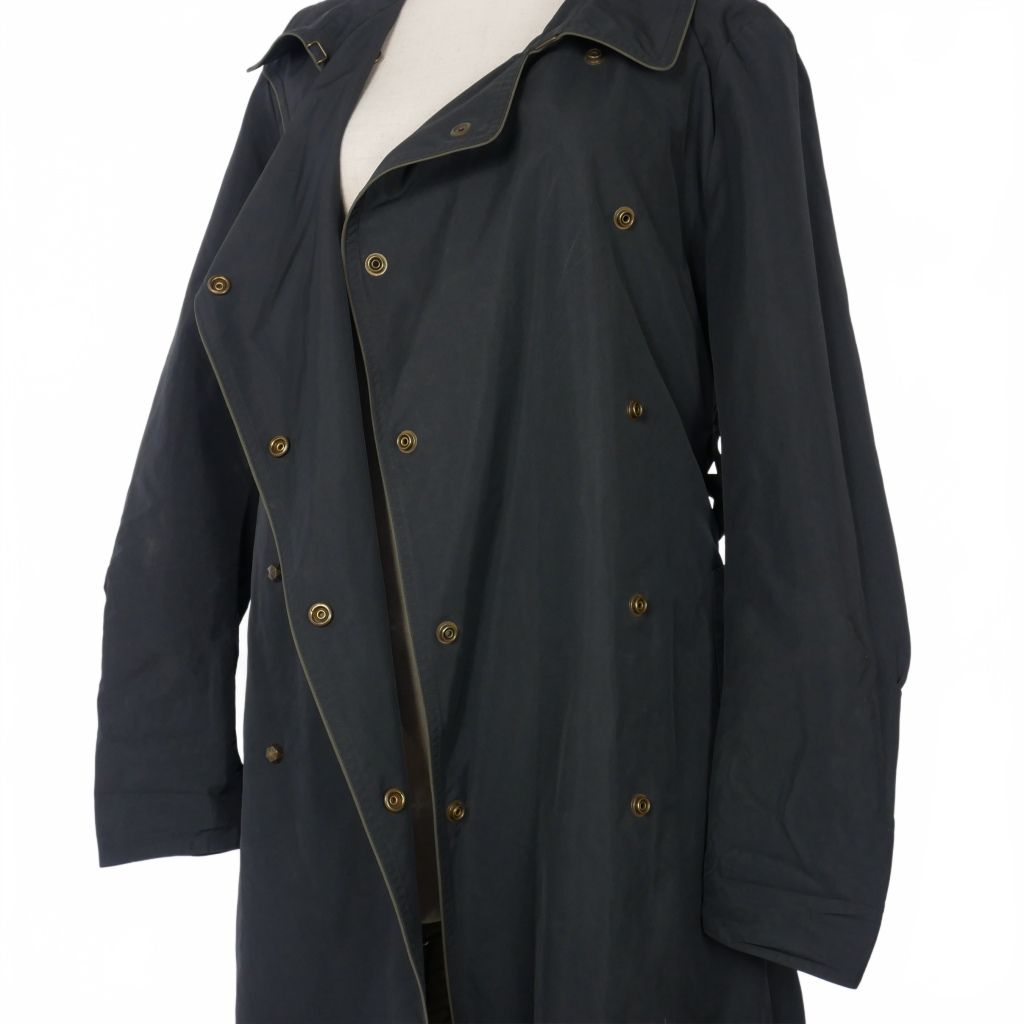 イヴサンローラン YVES SAINT LAURENT 裏地パイソン ナイロン トレンチ