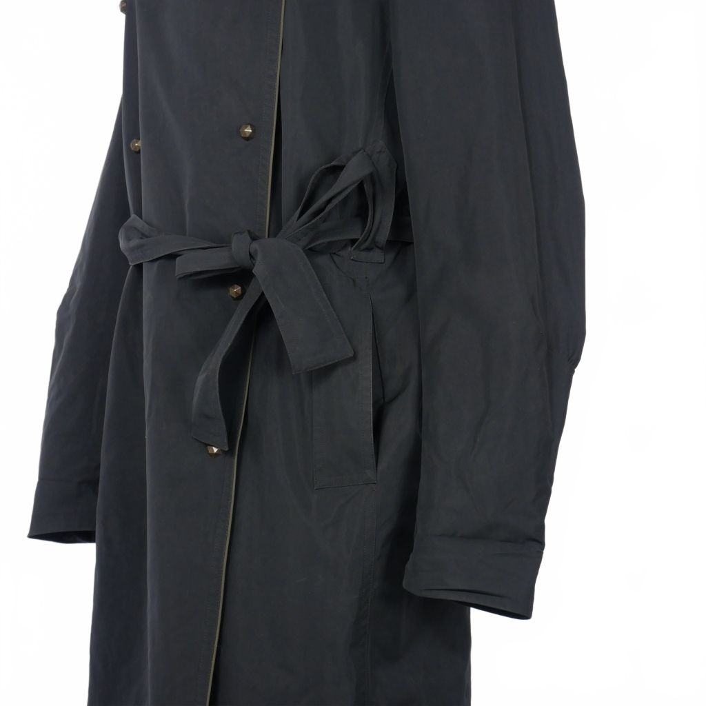 イヴサンローラン YVES SAINT LAURENT 裏地パイソン ナイロン トレンチ