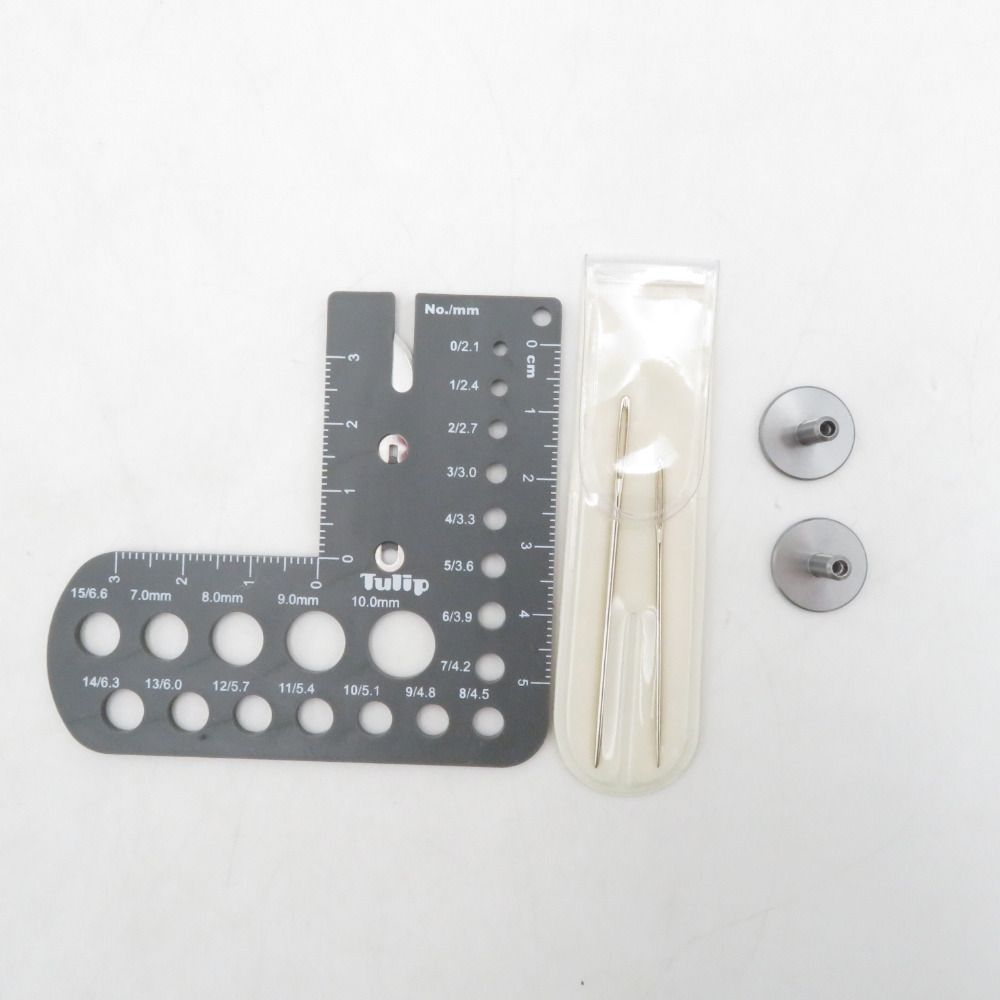  裁縫道具 Tulip チューリップ 切替式竹輪針セット キャリーシーロング細 グレー 箱なし その他 手芸素材 材料