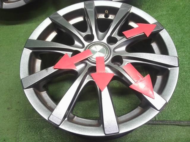  社外 アルミホイール 4本 15インチ セレナ外し 自社品番250012 15インチ ホイール