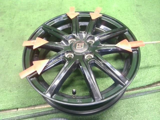  SEON 15インチ アルミホイール 4本 アルト外し 自社品番250259 15インチ ホイール