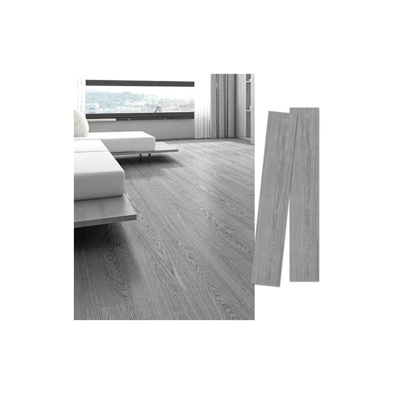 フロアタイル 約6畳 12畳 入り フローリング マット 置くだけ 木目 クッションフロア 床 マットリメイク シート 接着剤不要 貼るだけ OK 賃貸ok 防水 床材 DIY ピタフィー 914 4 152 mm 約5 8畳分 1