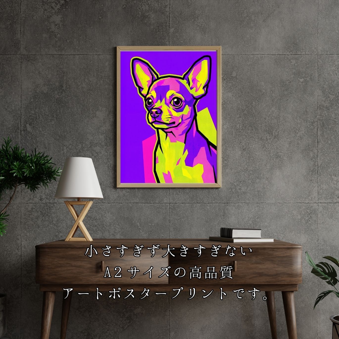 POP ART DOG - チワワ犬 No.1】ジークレー版画＊名入れOK！ 見るたびに