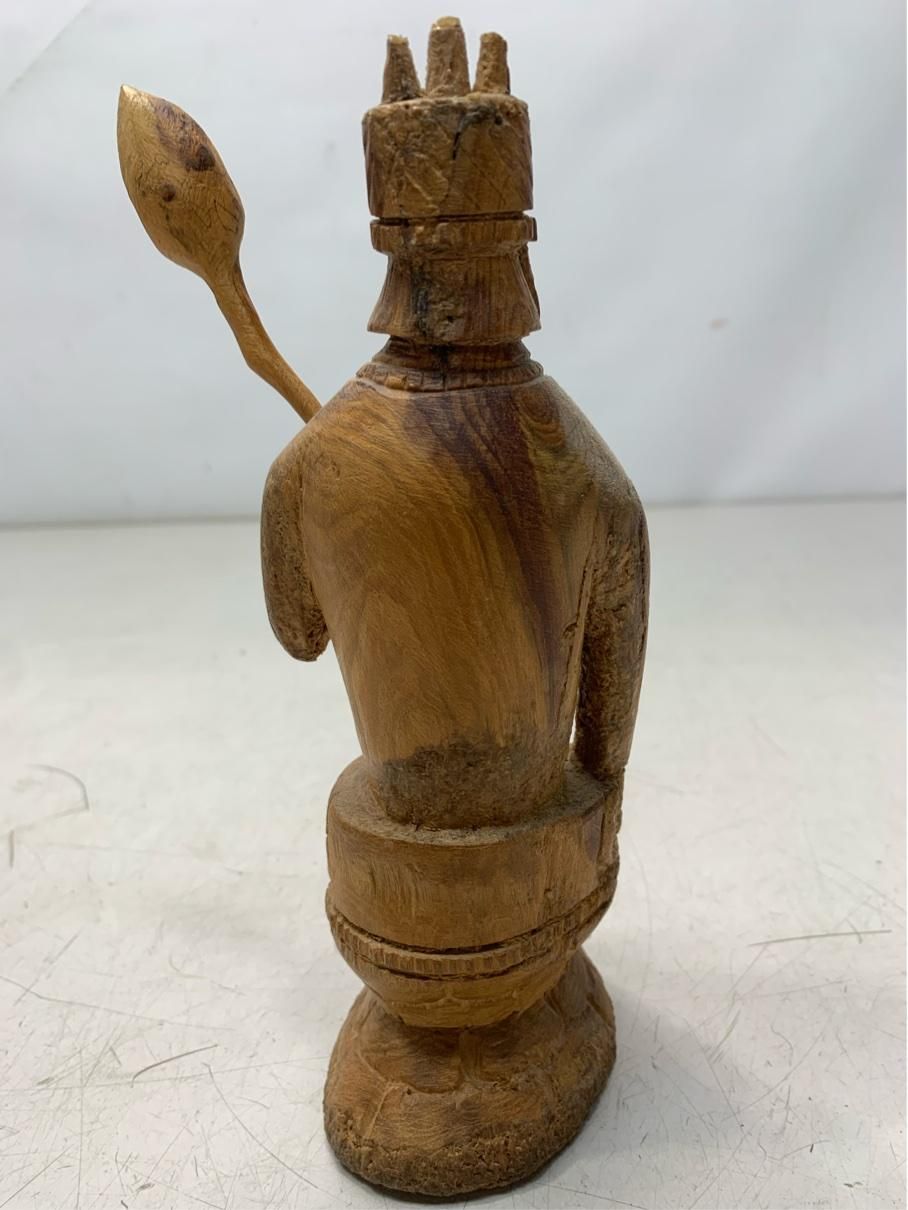 貴重 木彫人形 民芸品 置物 ヴィンテージ雑貨 アンティークインテリア