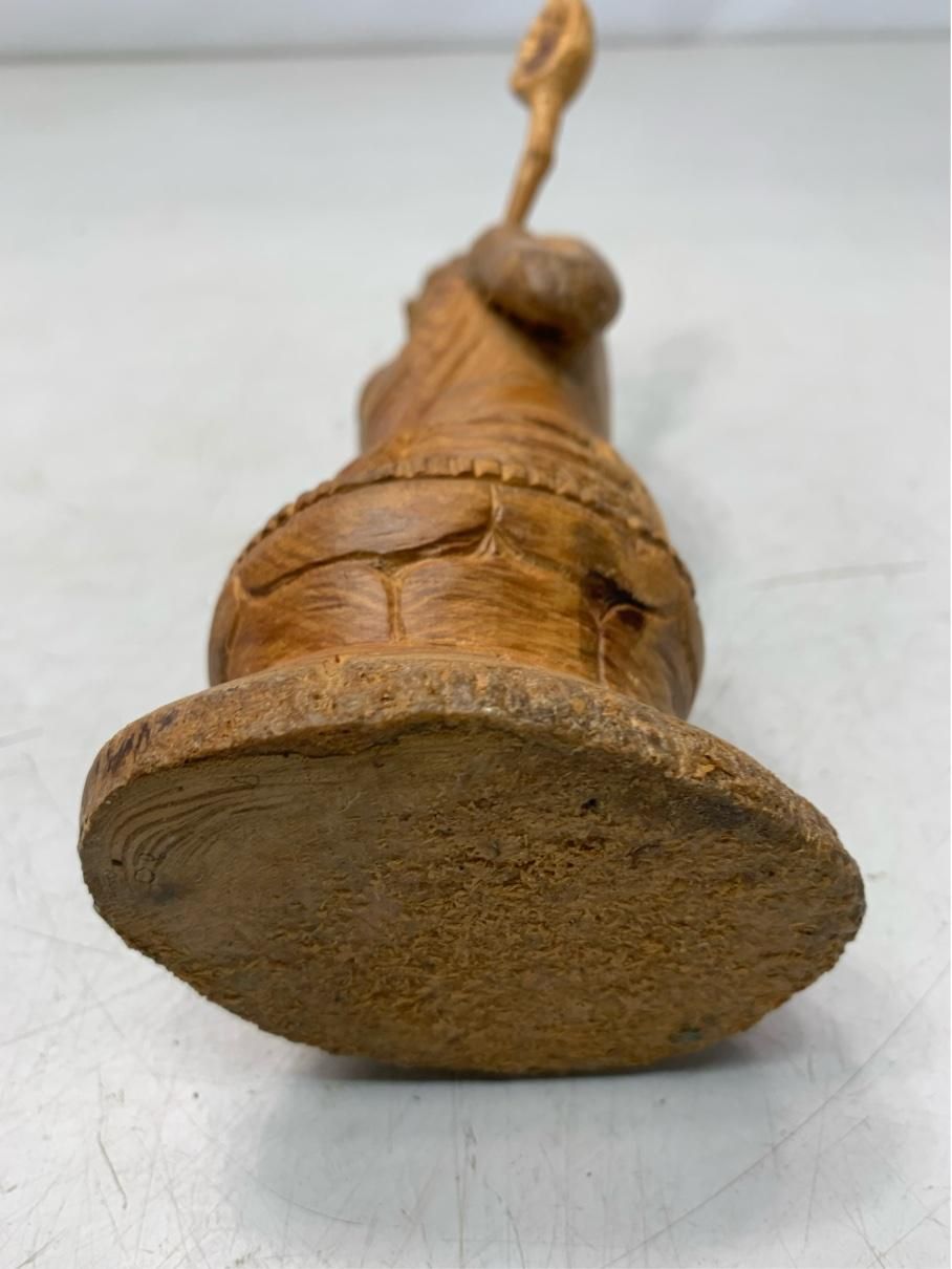 貴重 木彫人形 民芸品 置物 ヴィンテージ雑貨 アンティークインテリア