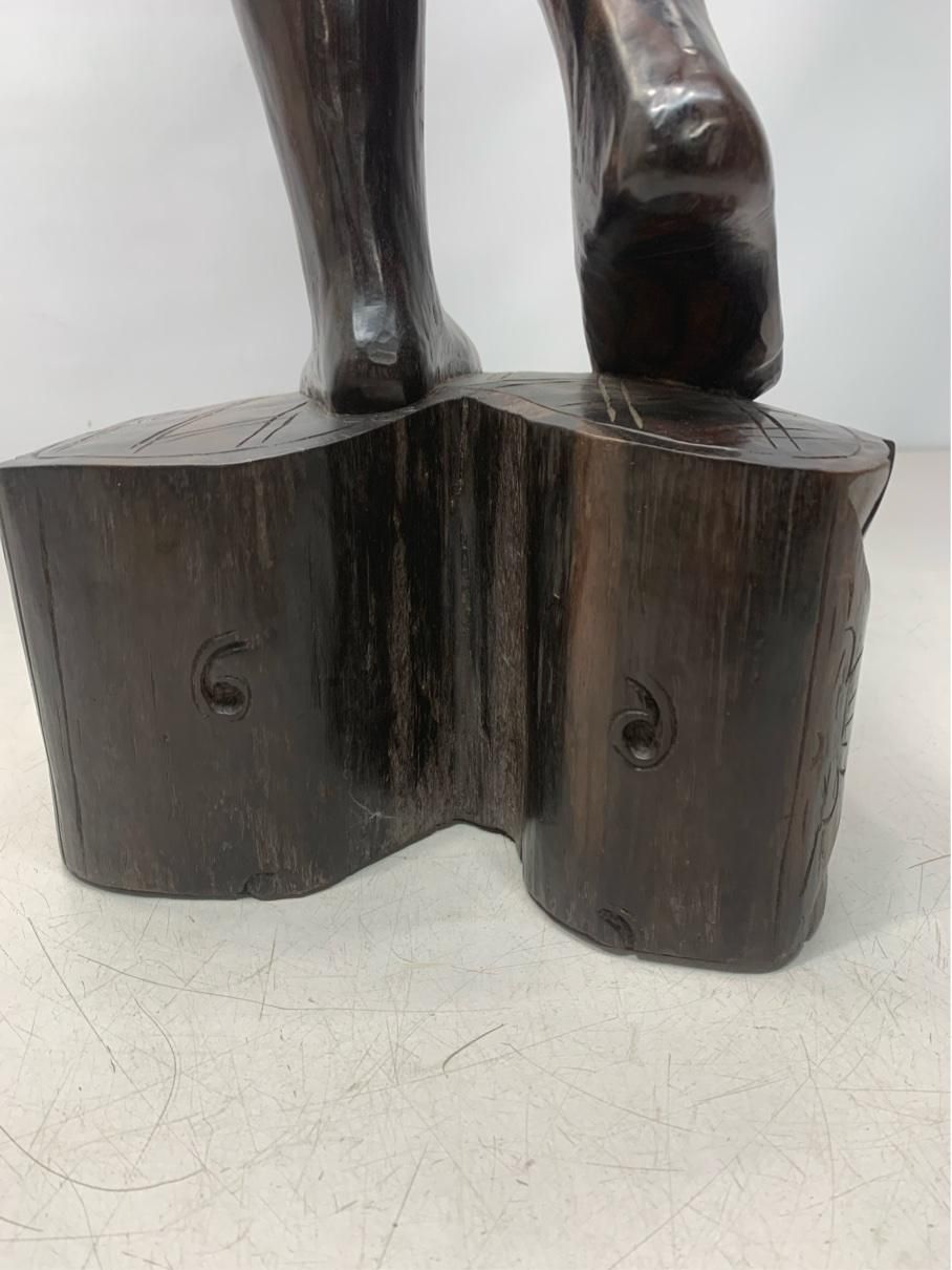 最高級】バリ島 木彫り 女性像 100cm 黒檀 エボニー 一刀彫 美人像