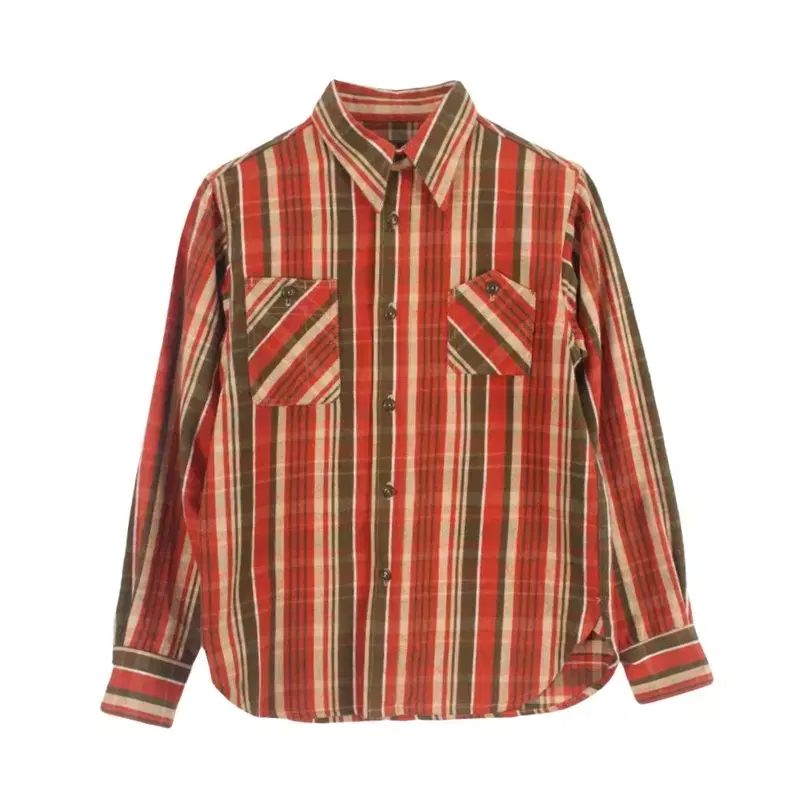 クッシュマン MEN S コットン チェックパータン ウォーク シャツ