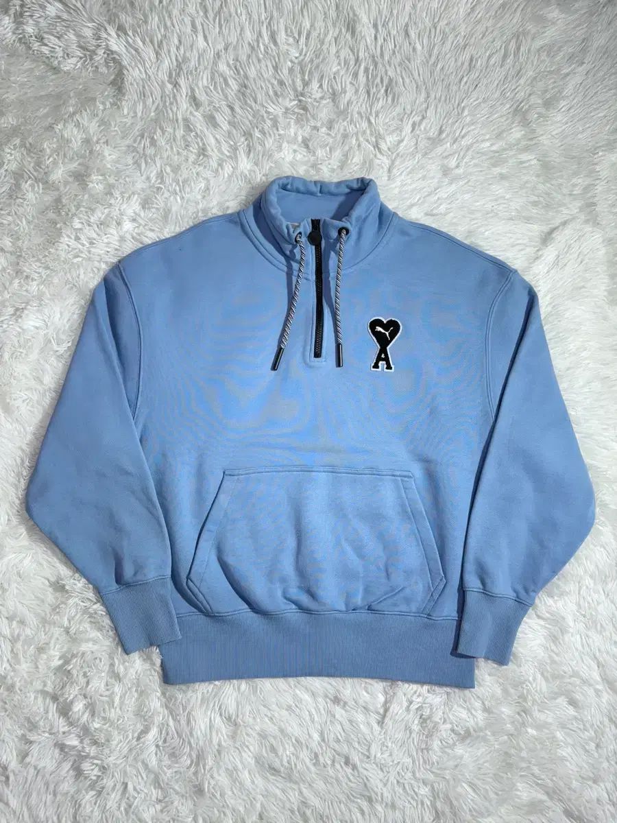 アミ x PUMA プーマ ベイビーブルー コットン ディスカウント ハーフ