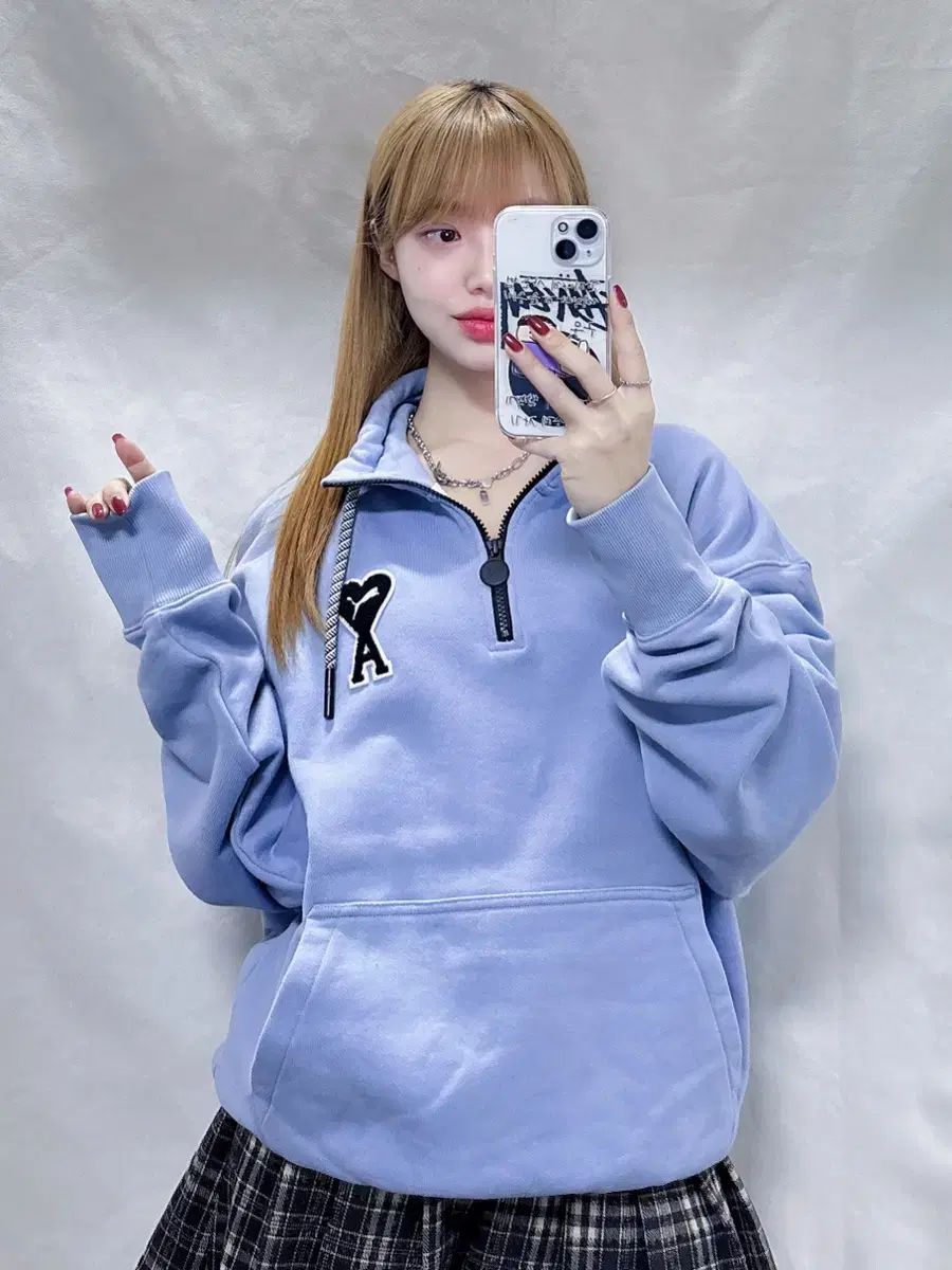 アミ x PUMA プーマ ベイビーブルー コットン ディスカウント ハーフ