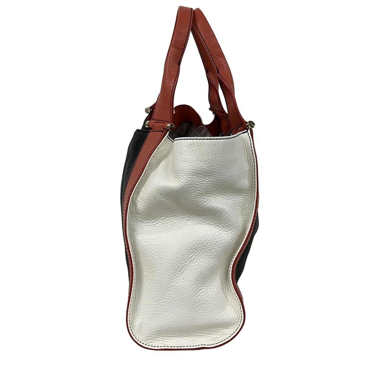 GHERARDINI(ゲラルディーニ) 2024 ハンドバッグ美品 黒×レッド×白