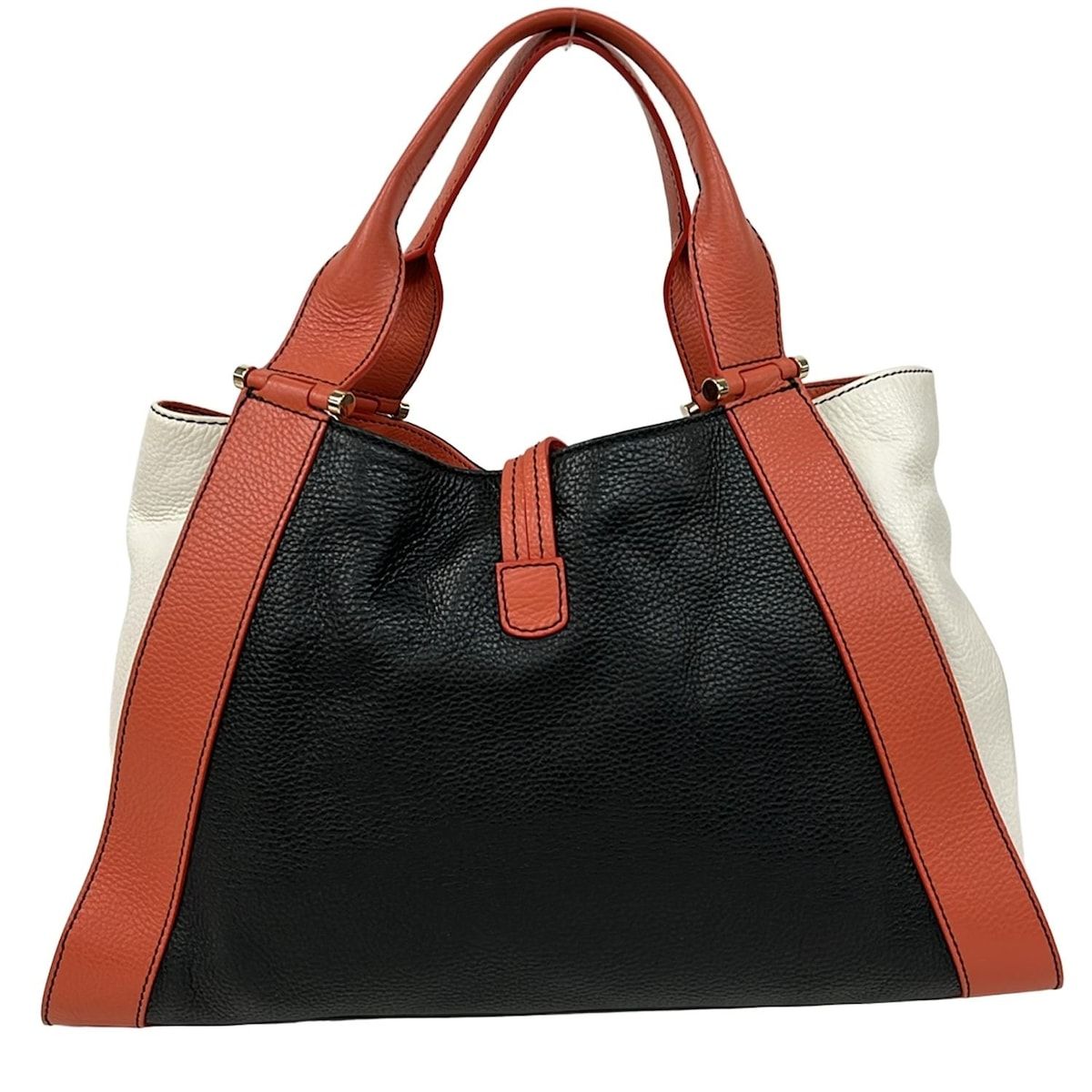 GHERARDINI(ゲラルディーニ) 2024 ハンドバッグ美品 黒×レッド×白