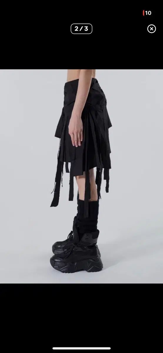 Leey アシンメトリー タッセル スカート