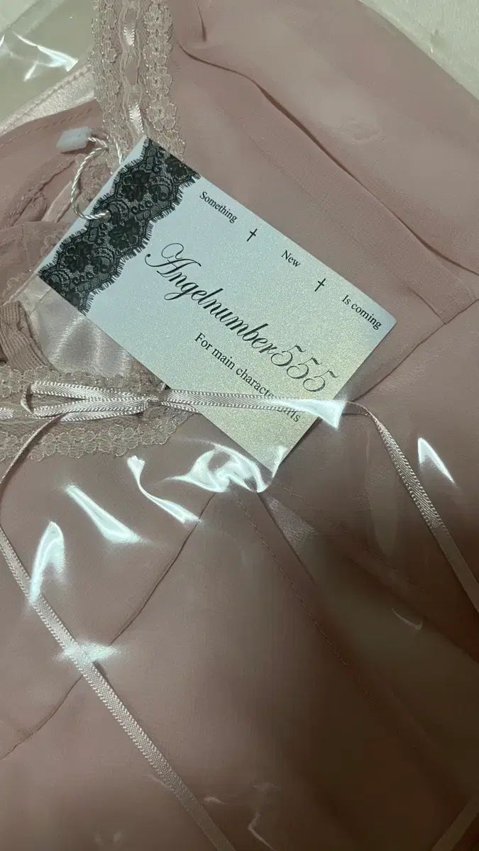 エンジェルナンバー555 ノワール レース ドレス ピンク