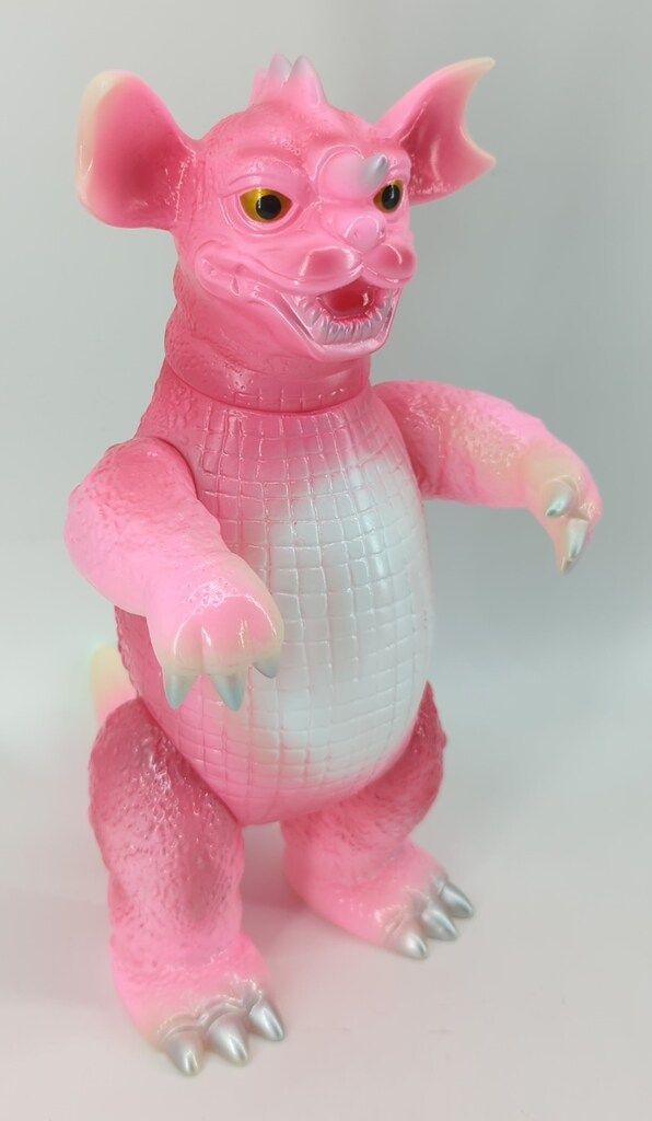 マルサン 世紀の大怪獣 ゴン450 GID Ver. ピンク 白 銀塗装