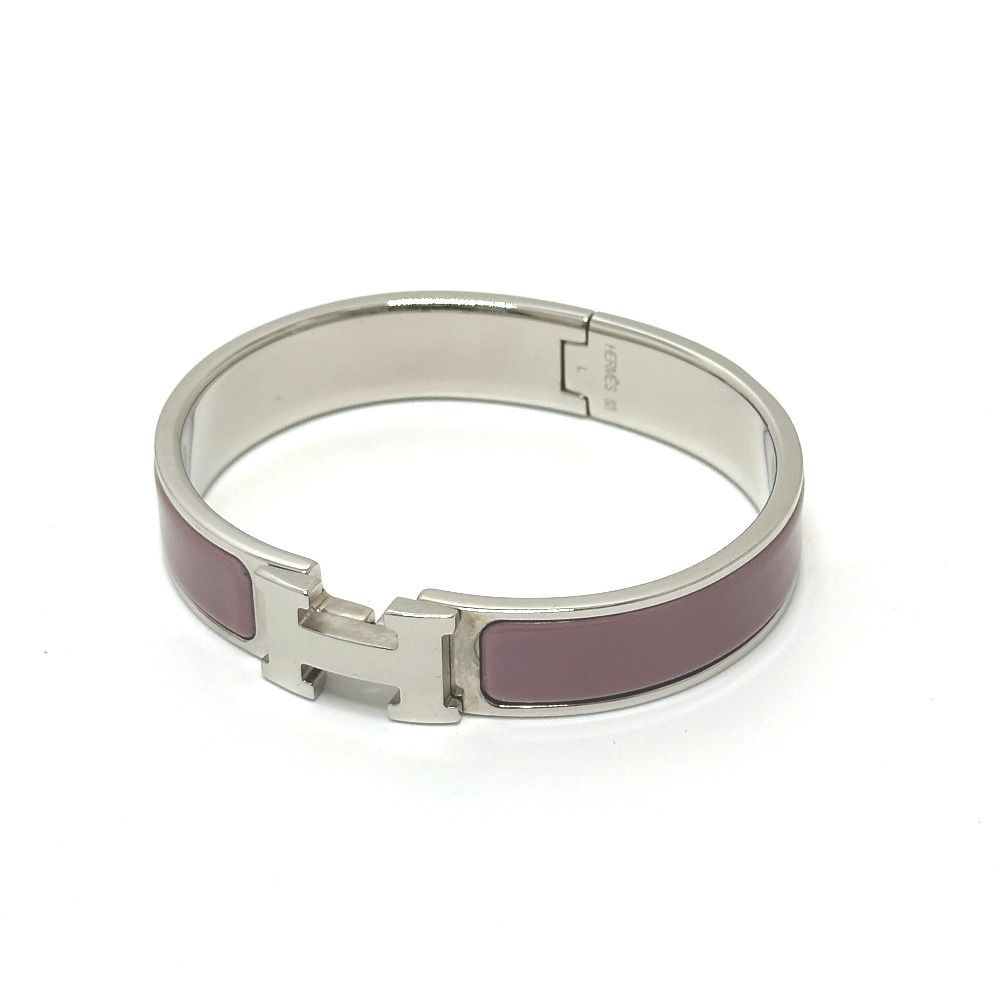 HERMES エルメス バングル クリッククラックPM メタル ピンクパープル パープル