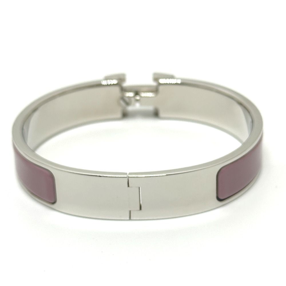  HERMES エルメス バングル クリッククラックPM メタル ピンクパープル パープル バングル リストバンド アクセサリー