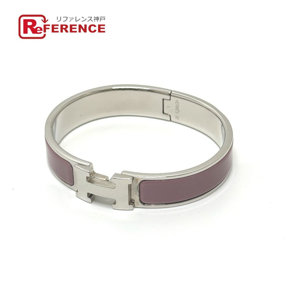 HERMES エルメス バングル クリッククラックPM メタル ピンクパープル パープル