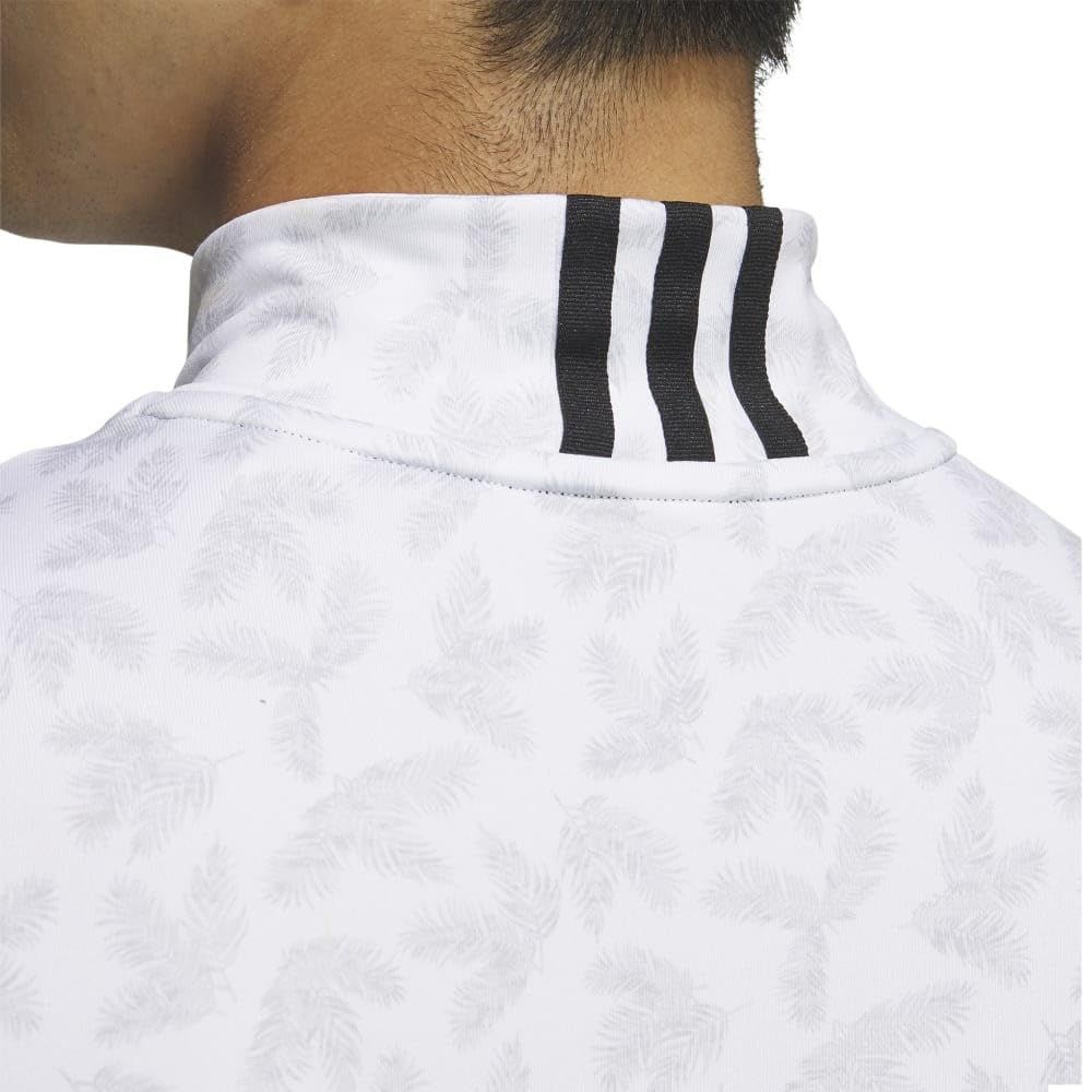 パームリーフプリント モックネック