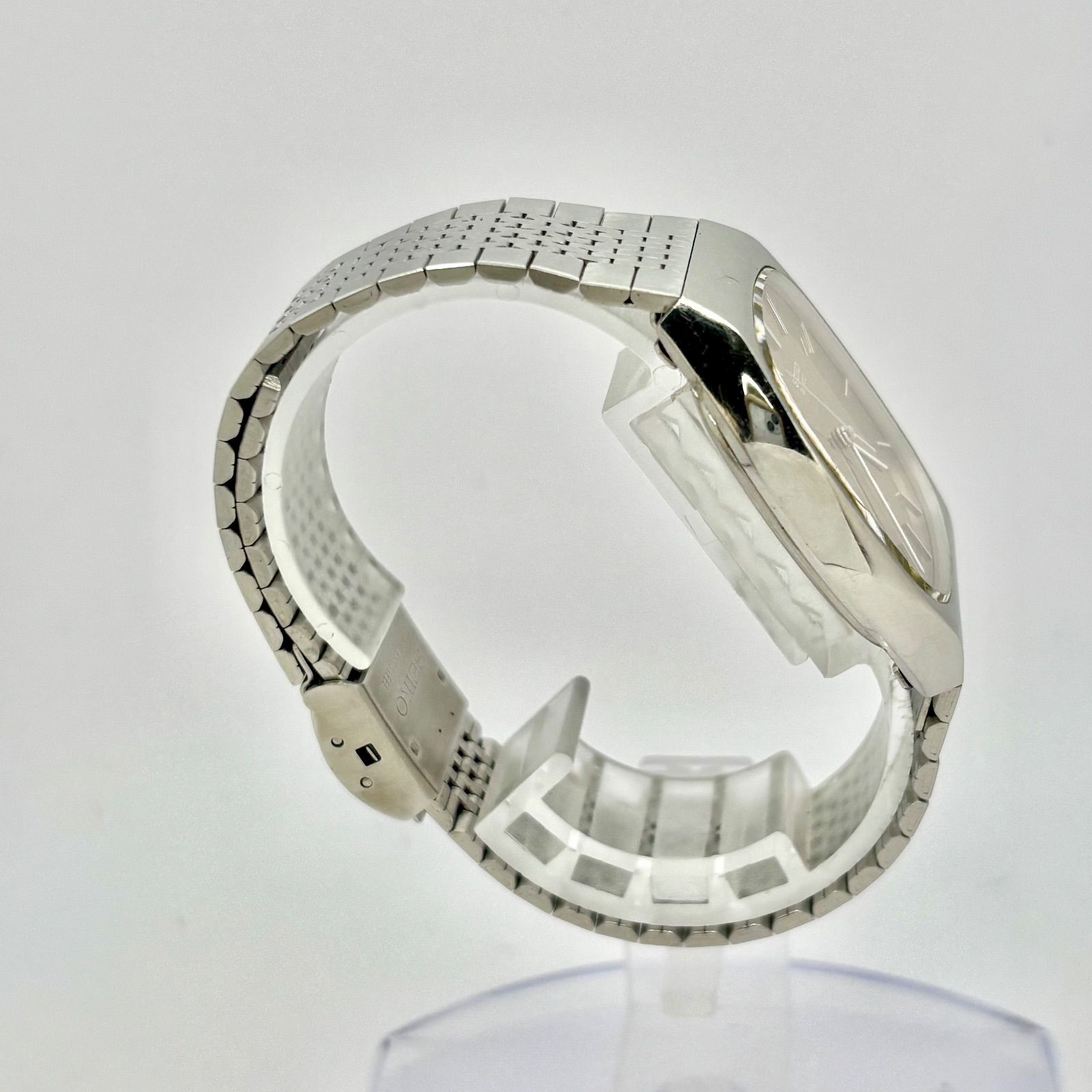 新品電池】SEIKO セイコー メンズ 腕時計 オレンジ シルバー 7830-5020