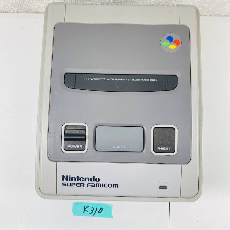 K 310 すぐに遊べるセット Nintendo SUPER Famicom 1 CHIP 02 本体 コントローラー 互換AVケーブル ACアダプター セット 任天堂 ニンテンドー スーパーファミコン スーファミ SFC 据置型ゲーム機 第4世代