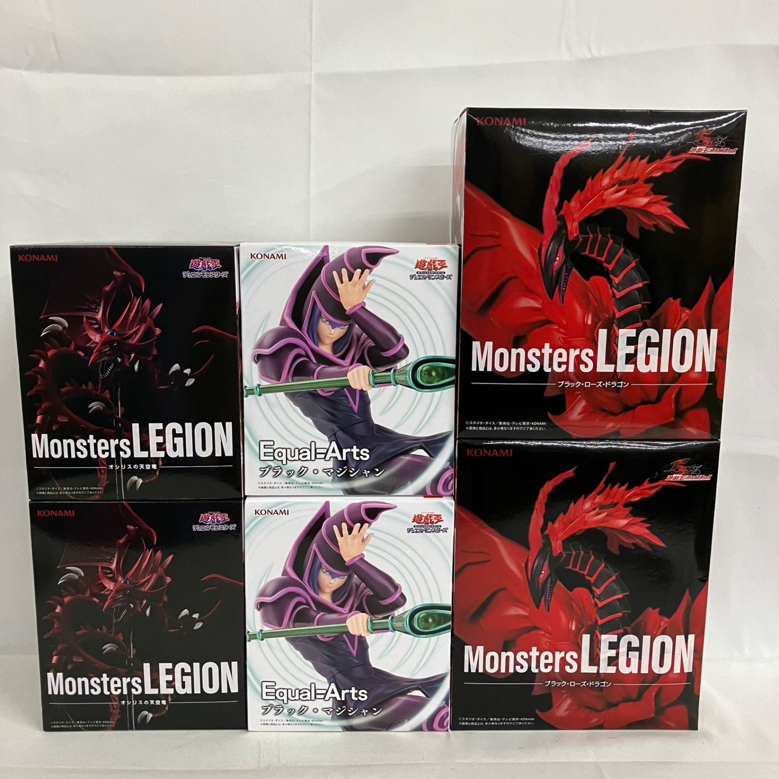 未開封 遊戯王 Monsters LEGION オシリスの天空竜 他 フィギュア 6個