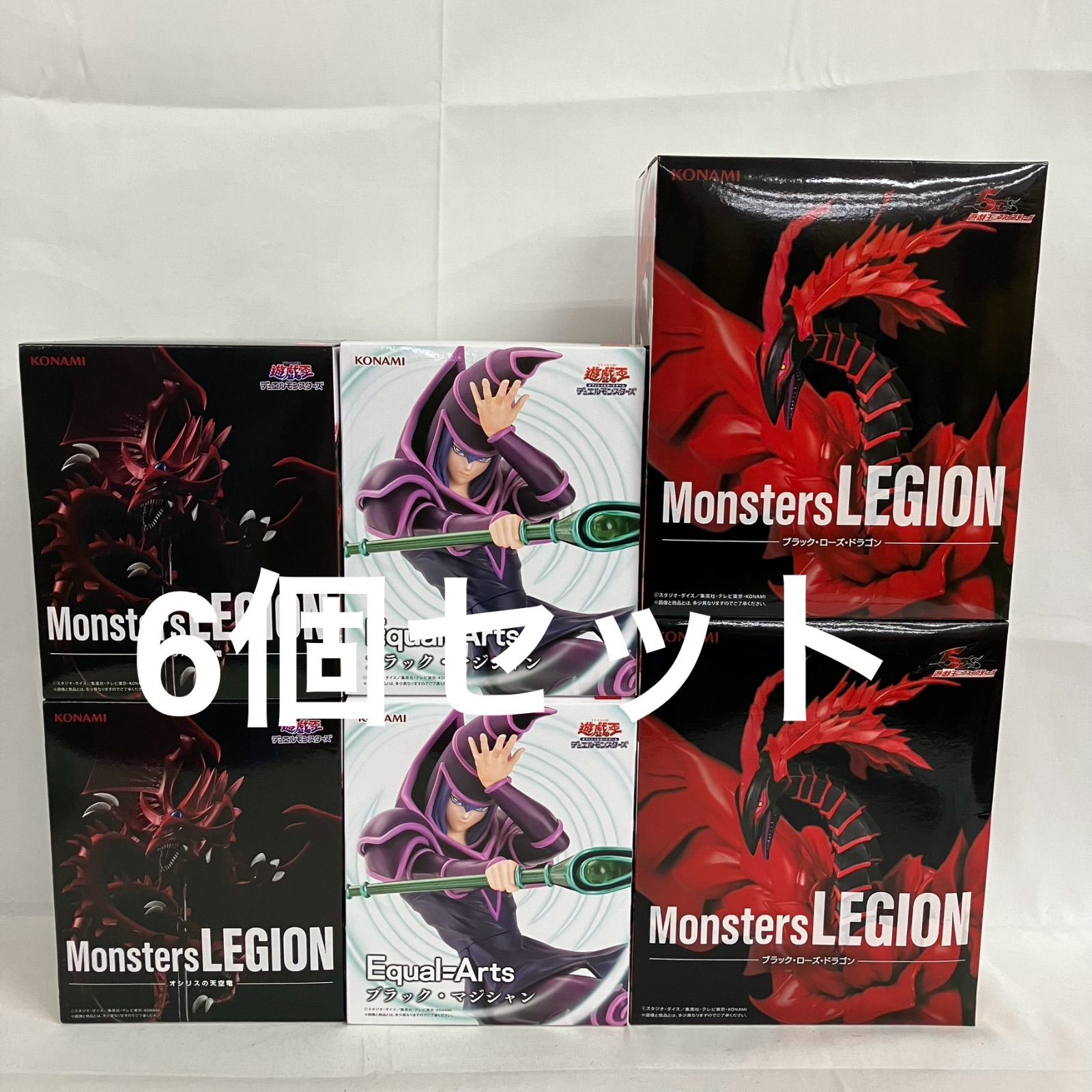 未開封 遊戯王 Monsters LEGION オシリスの天空竜 他 フィギュア 6個