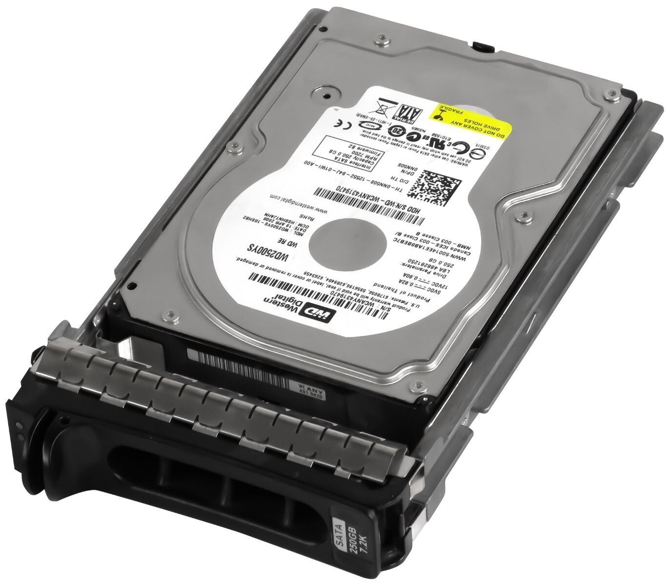 外付けハードディスク・ドライブ Dell HDD Enterprise Class 250Gb WD2500YS 3年保証】Hard Drive Dell 0NN508 WD2500YS 250GB 7200RPM 16MB SATA