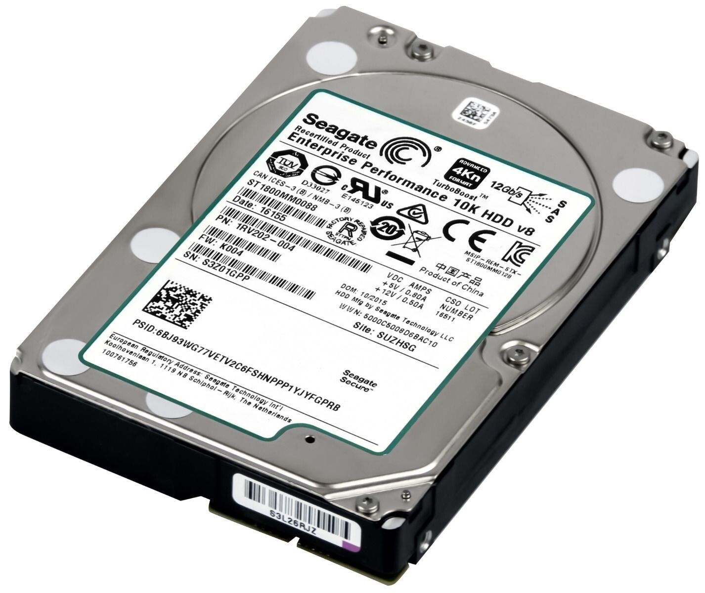 得価，安い 【3年保証】Hard Drive Seagate ST1800MM0088 1.8TB 10000RPM 128MB Cache SAS-3 2.5 内蔵型ハードディスクドライブ