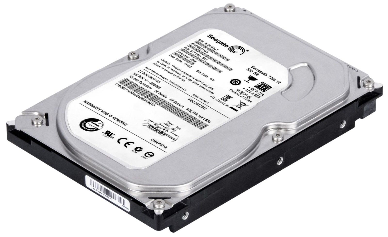 【3年保証】Hard Drive Lenovo 03T7041 ST3500413AS 500GB 7200RPM 16MB SATA III 3.5
