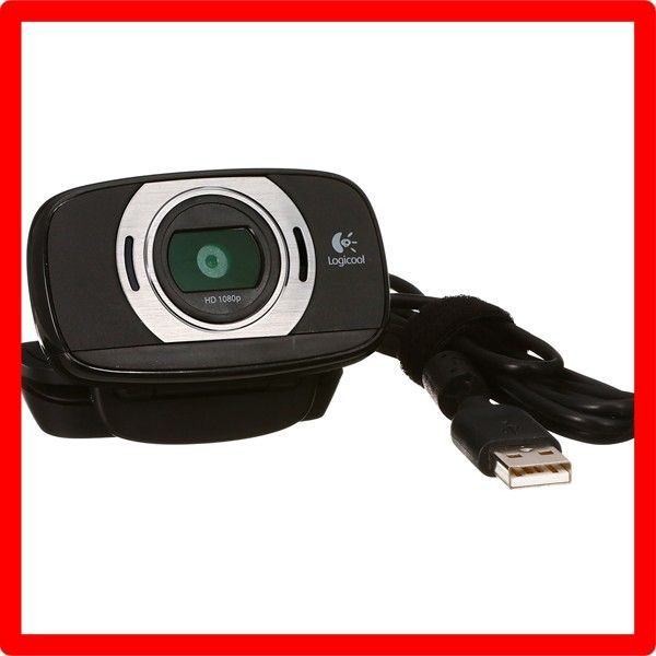 ロジクール ウェブカメラ C615 ブラック フルHD 1080P ウェブカム ストリーミング 折り畳み式 360度回転 2年間