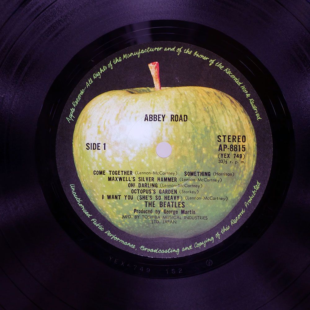 帯 国内盤 BEATLES/ABBEY ROAD/APPLE AP8815 LP - メルカリ