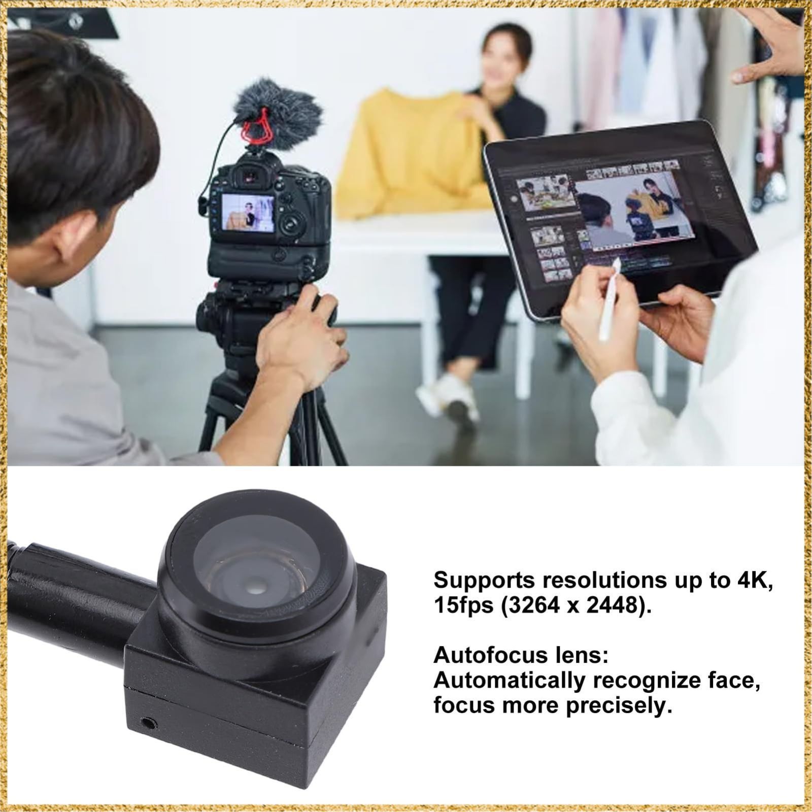 ☆送料無料☆ Eye to Cam ウェブカメラ、4K 15fps 8MP USB センター