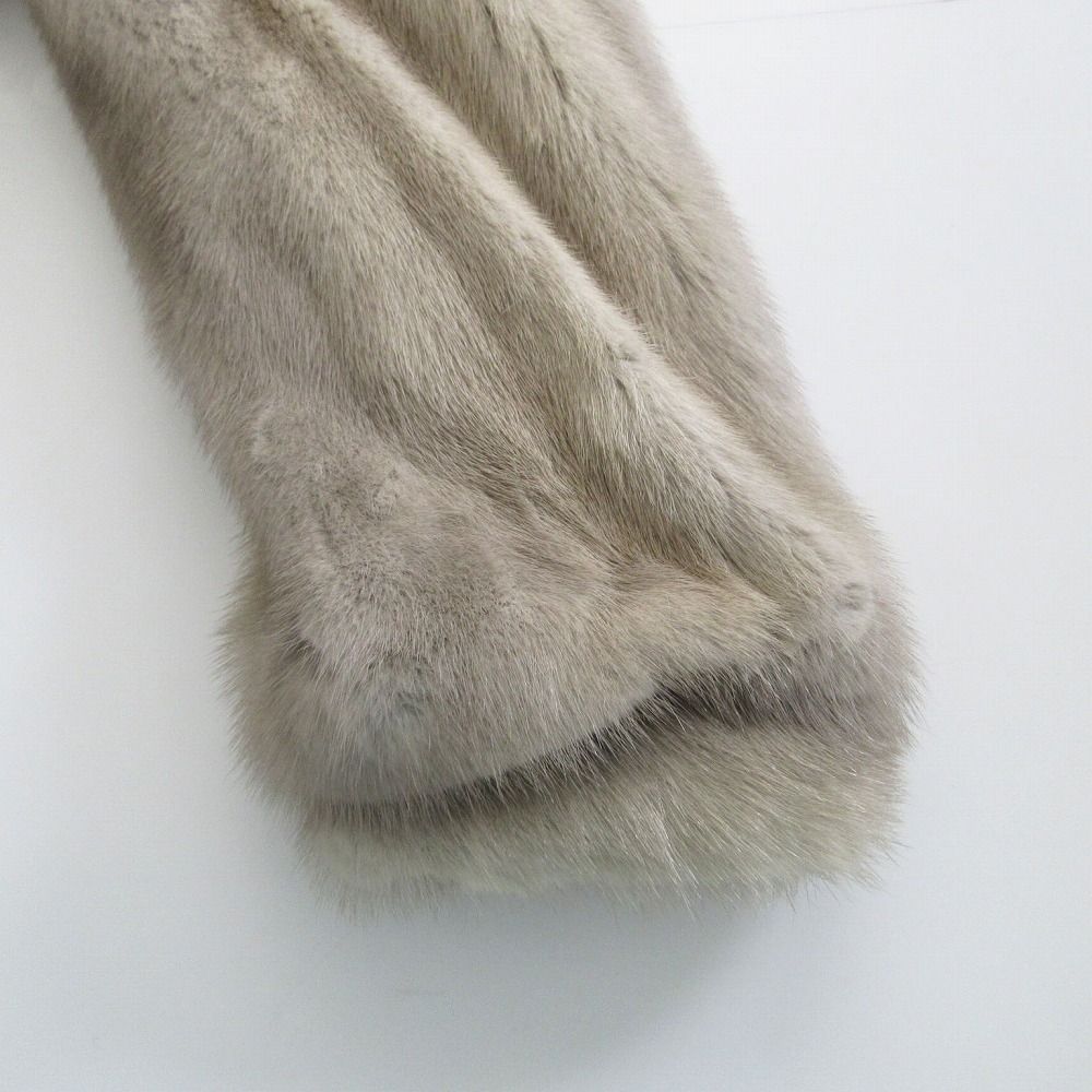 サファイアミンク リアルファー 本毛皮 コート ハーフコート サイズ13