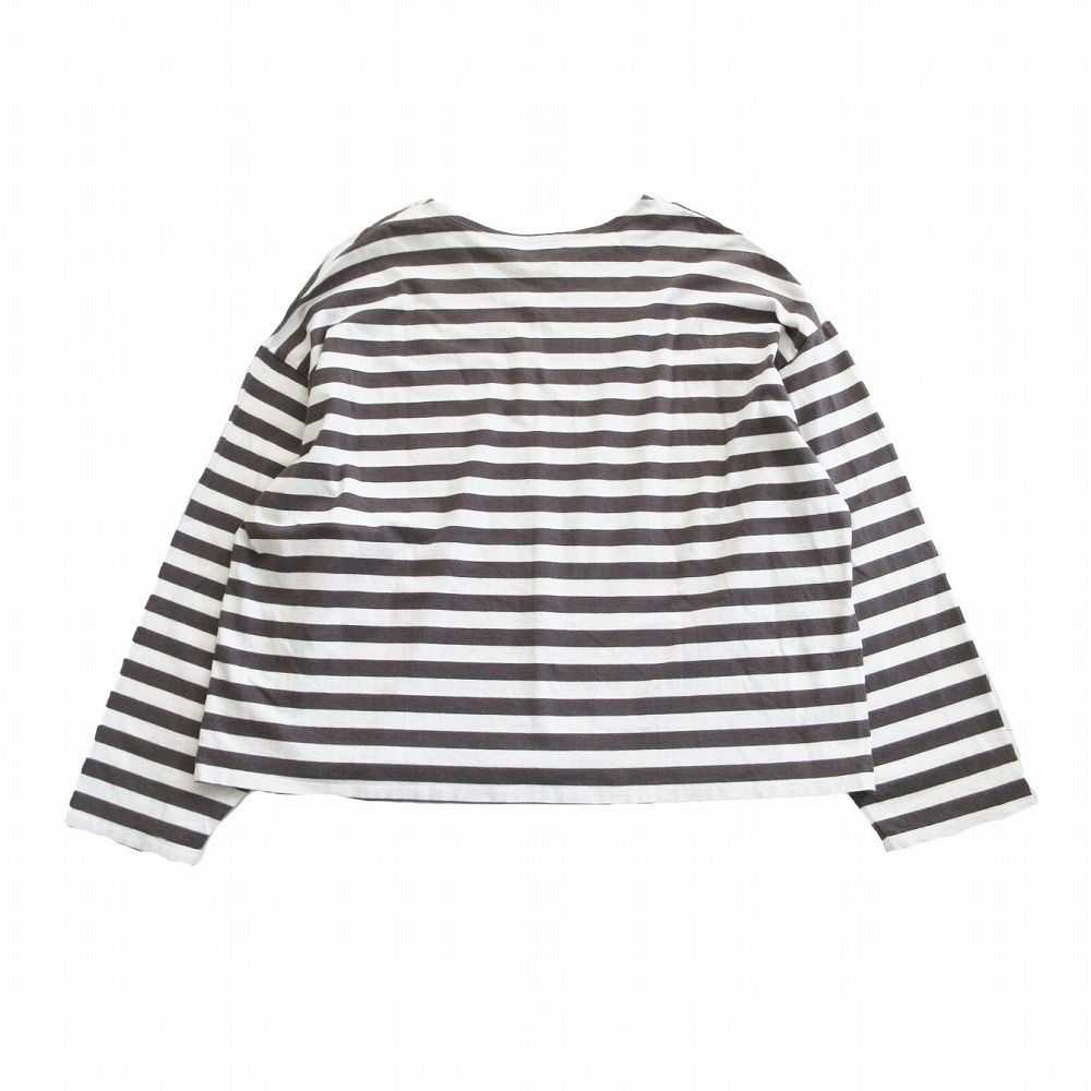 maillot マイヨ ボーダー柄 バスクシャツ ワイド 長袖 サイズ0 S