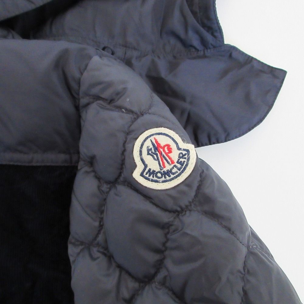【未使用に近い♥】モンクレール　サイズ10anni 140cm 黒 MONCLER モンクレール ダウンジャケット ASU キッズ ナイロン ダウン