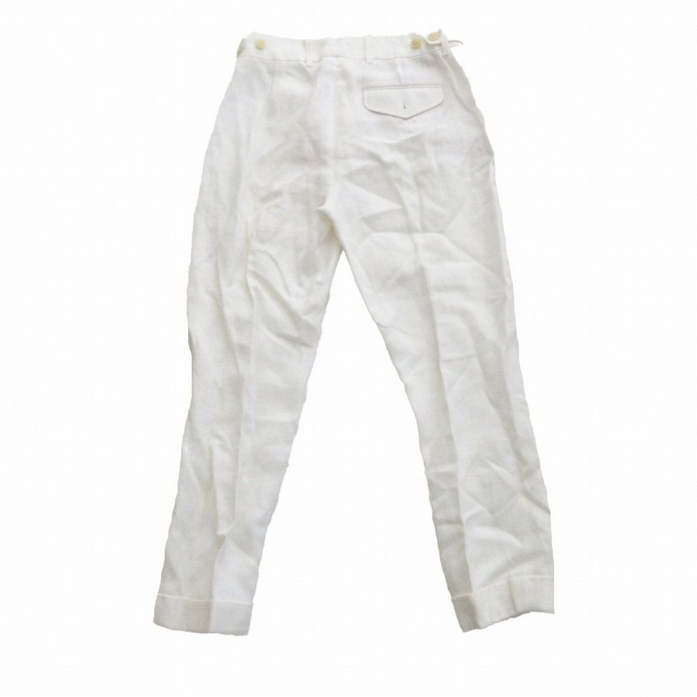 LOLOPIANA ロロピアーナ FAF2423 リネン100% トラウザーパンツ 1タック